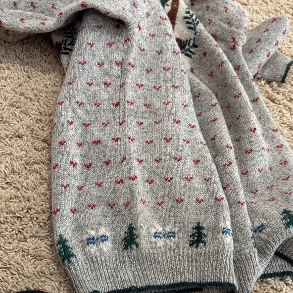 Vintage Woolrich Womens Fair Isle Mountain Button-up Wool Cardigan Sweater, sz M - Picture 10 of 14